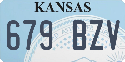 KS license plate 679BZV