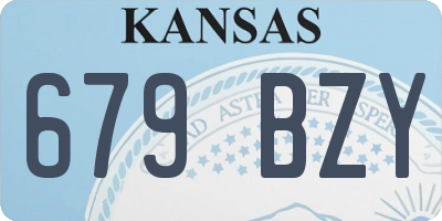 KS license plate 679BZY