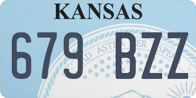 KS license plate 679BZZ