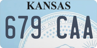 KS license plate 679CAA