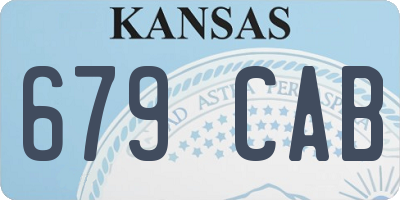 KS license plate 679CAB
