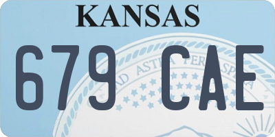 KS license plate 679CAE