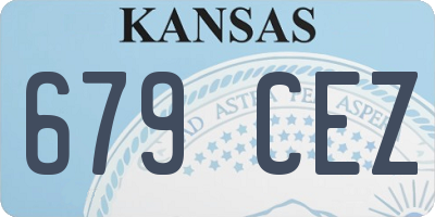 KS license plate 679CEZ