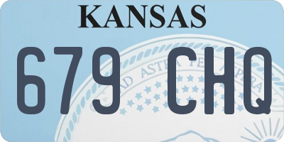KS license plate 679CHQ