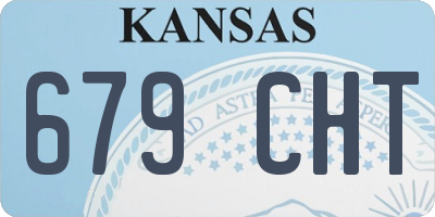 KS license plate 679CHT