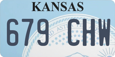 KS license plate 679CHW