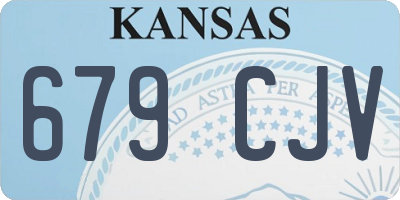 KS license plate 679CJV