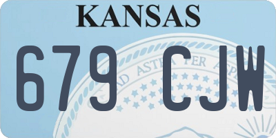 KS license plate 679CJW