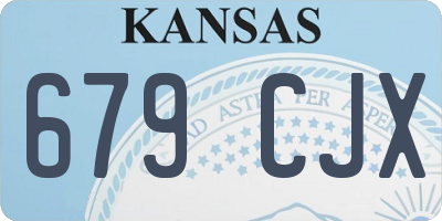 KS license plate 679CJX