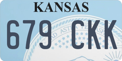 KS license plate 679CKK