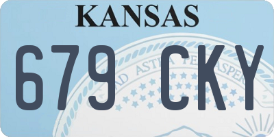 KS license plate 679CKY