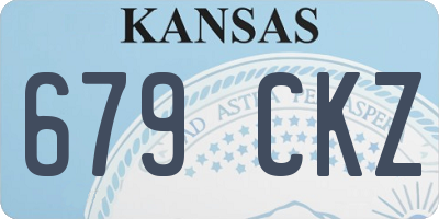 KS license plate 679CKZ