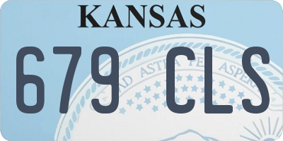 KS license plate 679CLS