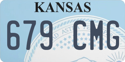 KS license plate 679CMG