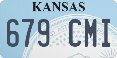 KS license plate 679CMI