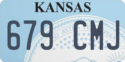 KS license plate 679CMJ