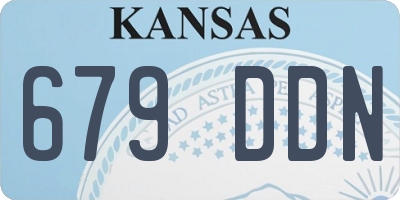 KS license plate 679DDN