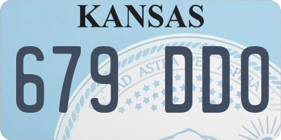 KS license plate 679DDO