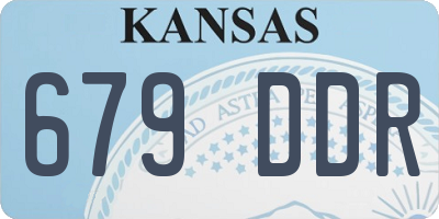 KS license plate 679DDR