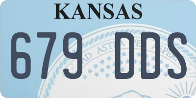 KS license plate 679DDS