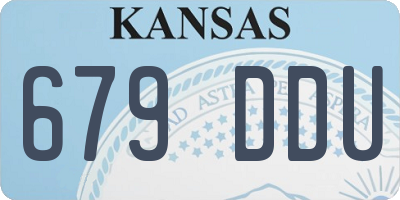 KS license plate 679DDU