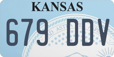 KS license plate 679DDV