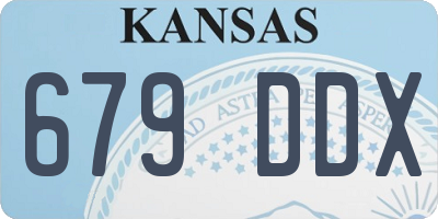 KS license plate 679DDX