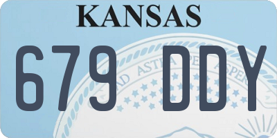 KS license plate 679DDY
