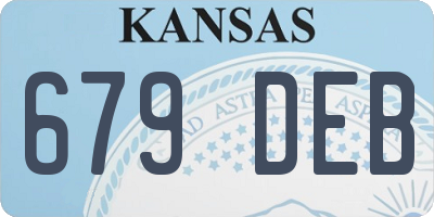 KS license plate 679DEB