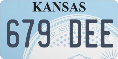 KS license plate 679DEE