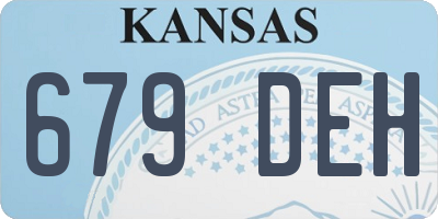KS license plate 679DEH