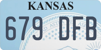 KS license plate 679DFB