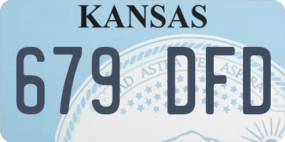 KS license plate 679DFD