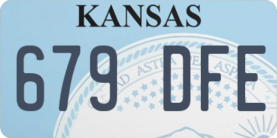 KS license plate 679DFE