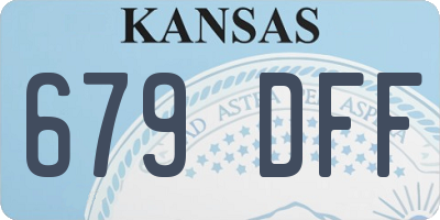 KS license plate 679DFF