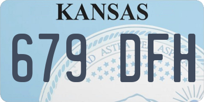 KS license plate 679DFH