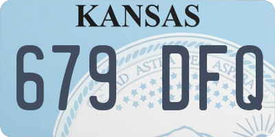 KS license plate 679DFQ