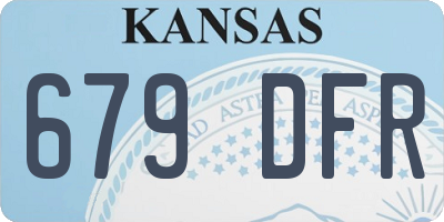 KS license plate 679DFR