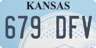 KS license plate 679DFV