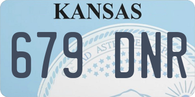 KS license plate 679DNR