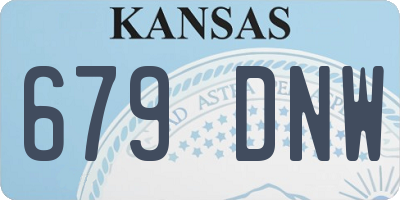 KS license plate 679DNW