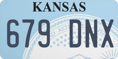 KS license plate 679DNX