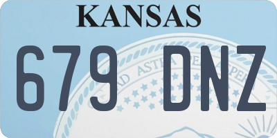 KS license plate 679DNZ
