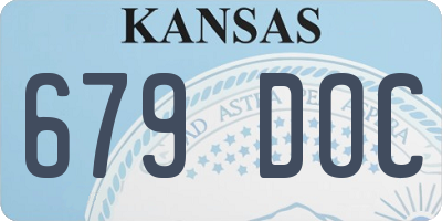 KS license plate 679DOC