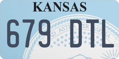 KS license plate 679DTL