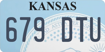 KS license plate 679DTU