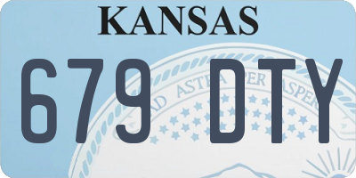 KS license plate 679DTY