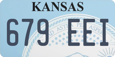 KS license plate 679EEI