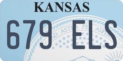 KS license plate 679ELS