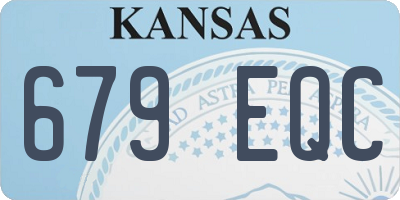 KS license plate 679EQC